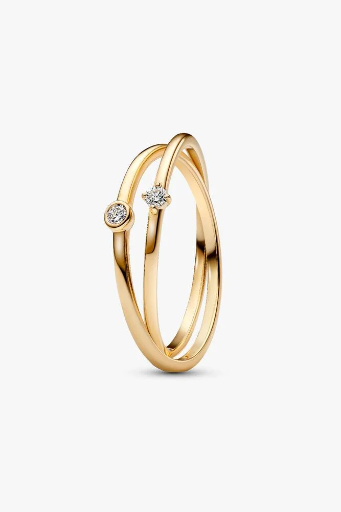 Pandora, Era Lab-Grown Diamond Crossover Ring