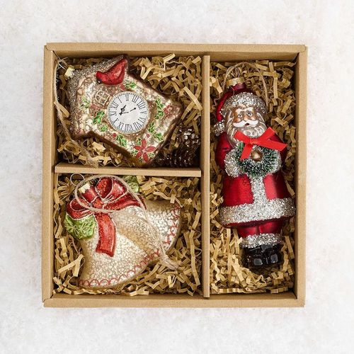 Classic Nostalgic Ornaments - Set of 3