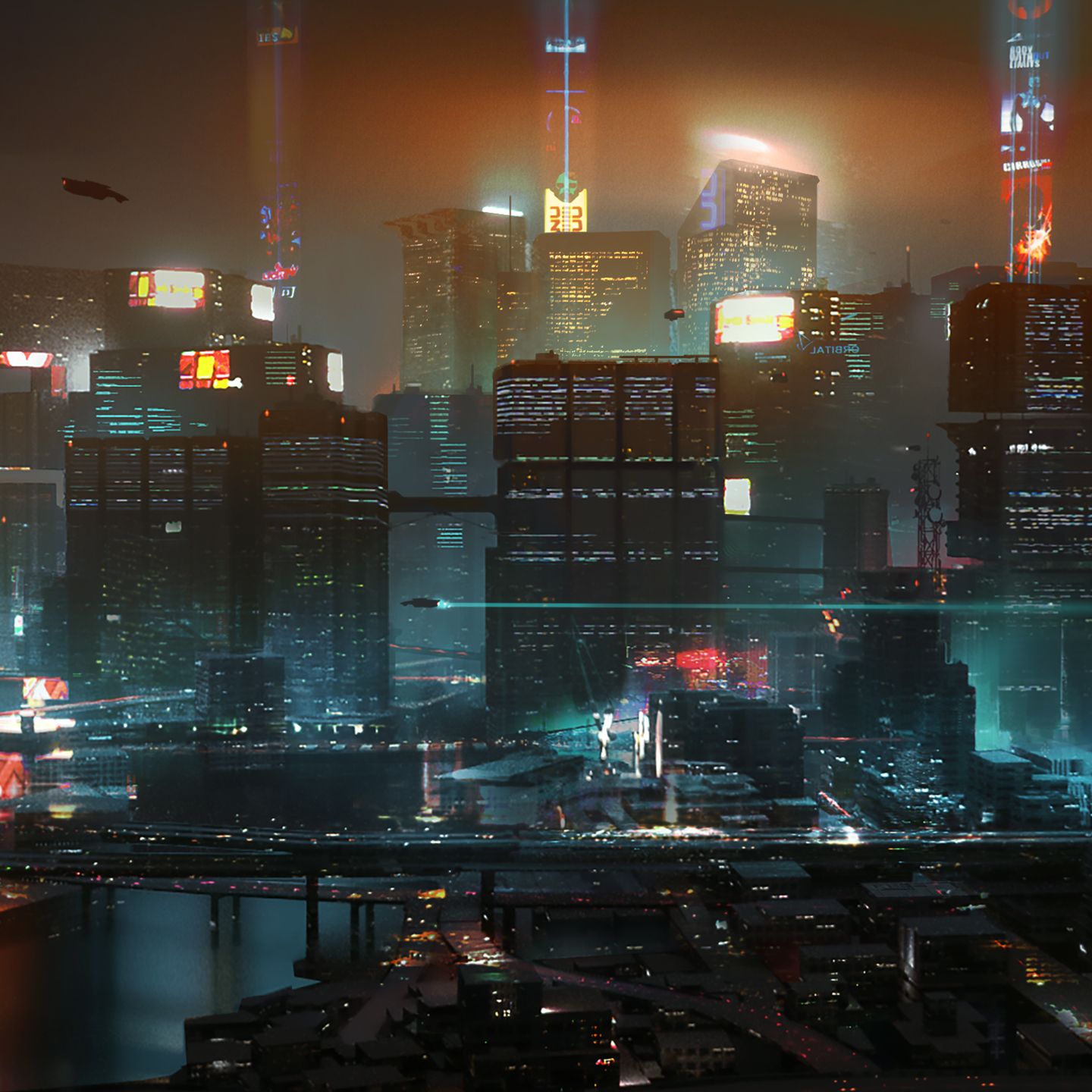 Cyberpunk Concept Art City