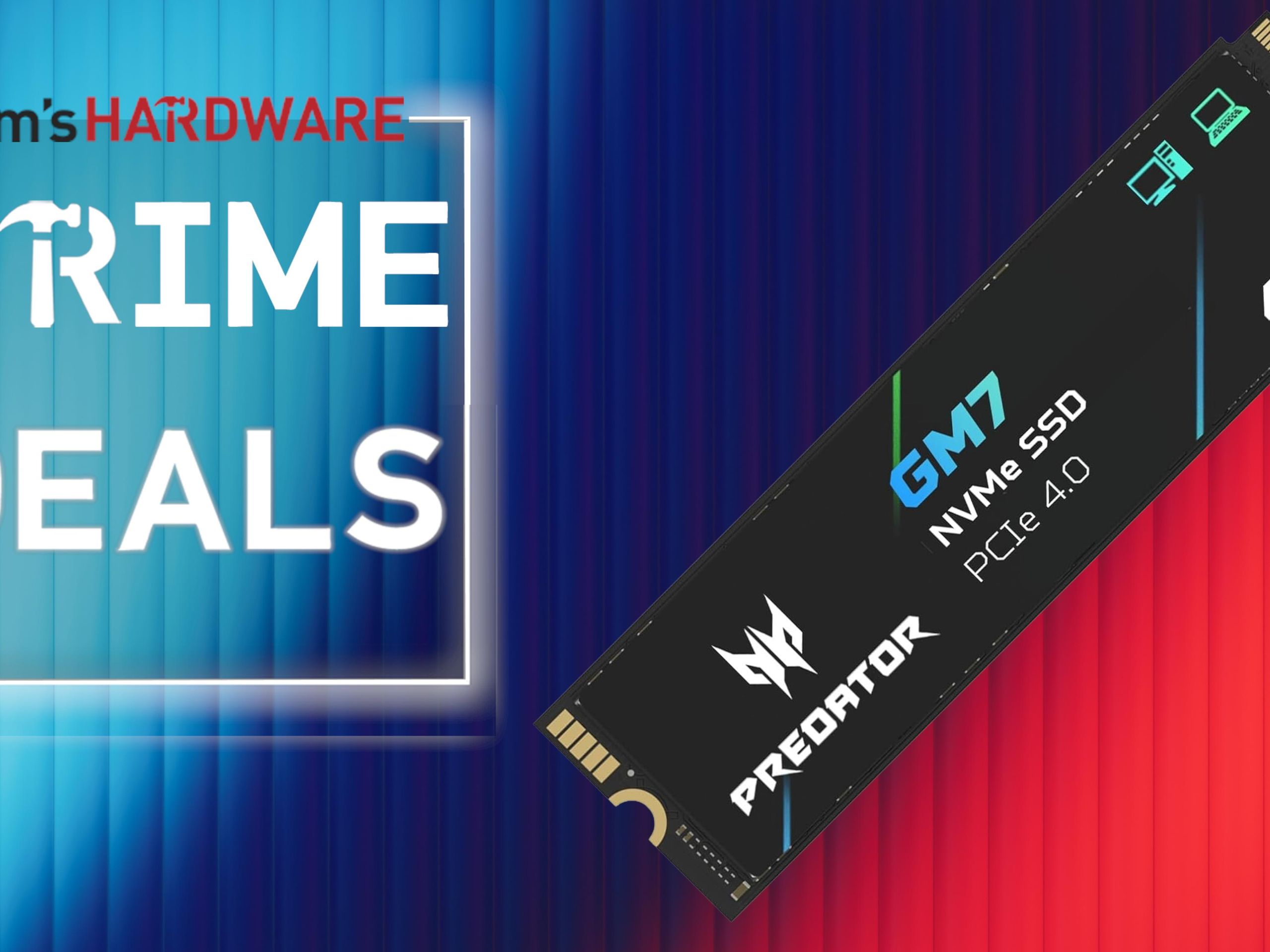 セール終了まじか　2TB SSD M.2と4GBX2枚 DDR4-2133セット Acer's 4TB GM7 PCIe 4.0 SSD drops to $470 for Prime Day — 2TB and