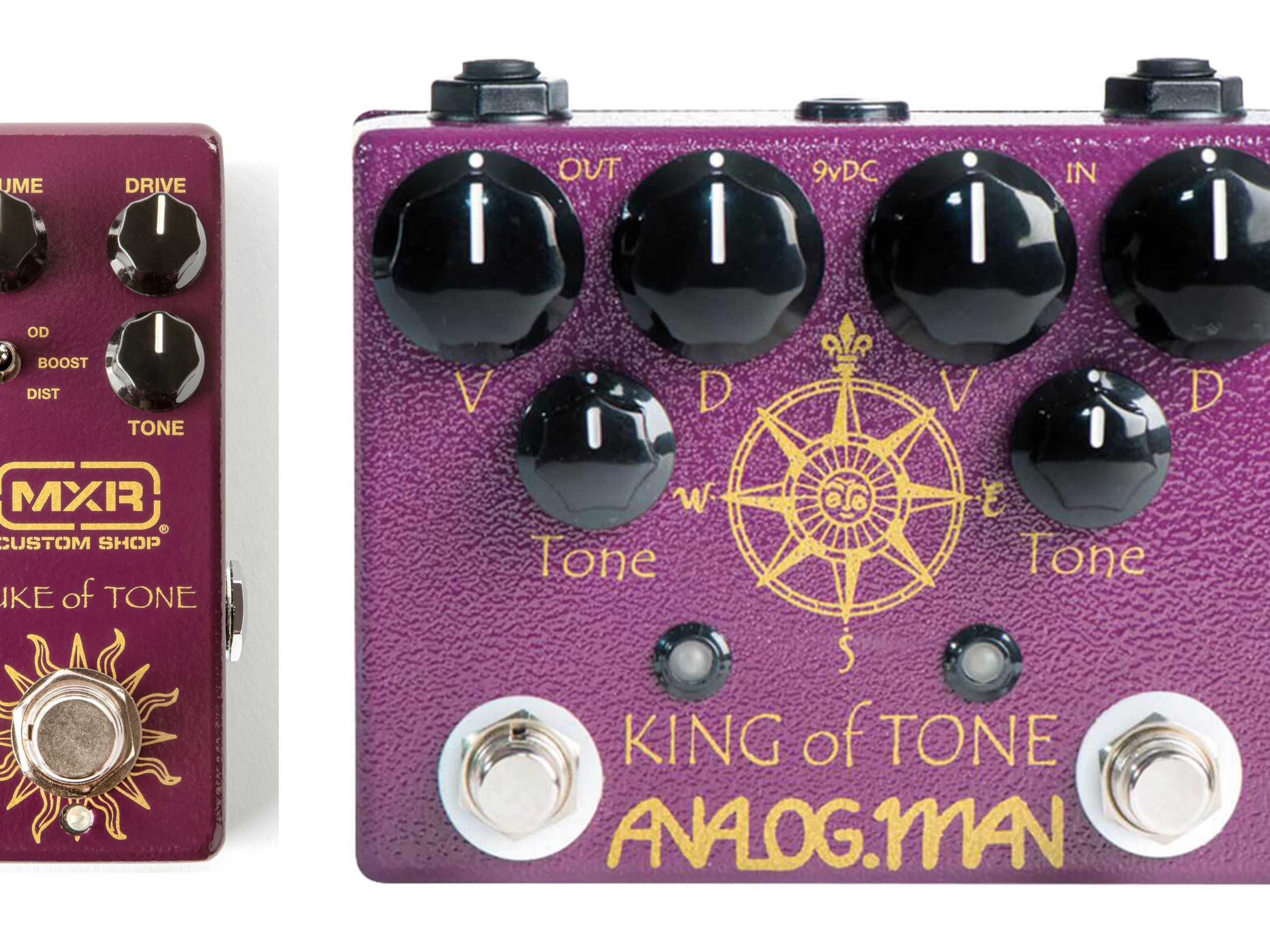 MXR Duke Of Tone Vs Analog Man King Of Tone overdrive pedal