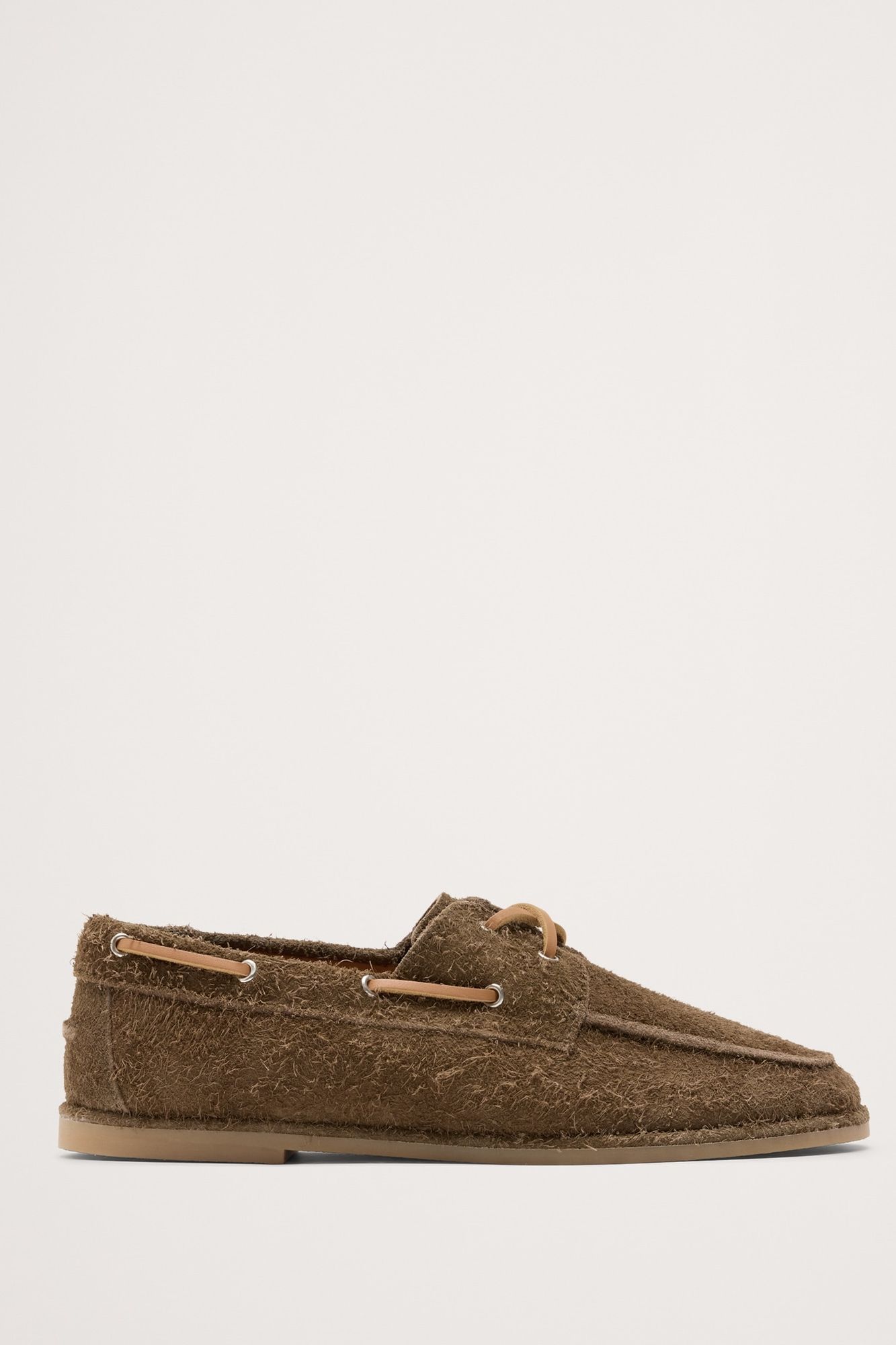 Textured Italian Suede Boat Shoe