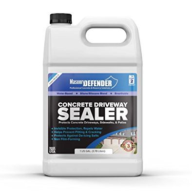 Masonrydefender Concrete Sealer for Driveways, Patios, &amp;amp; Sidewalks - Deep Penetrating Water Repellent Protection - Silane Siloxane Sealer - 1 Gallon