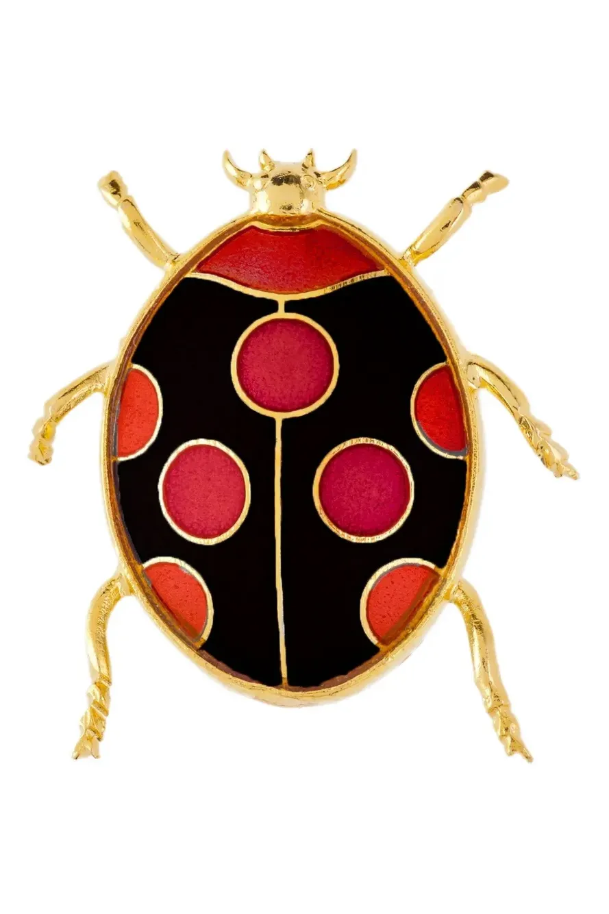 Susan Caplan Vintage 1980s Ladybird Brooch | One Size