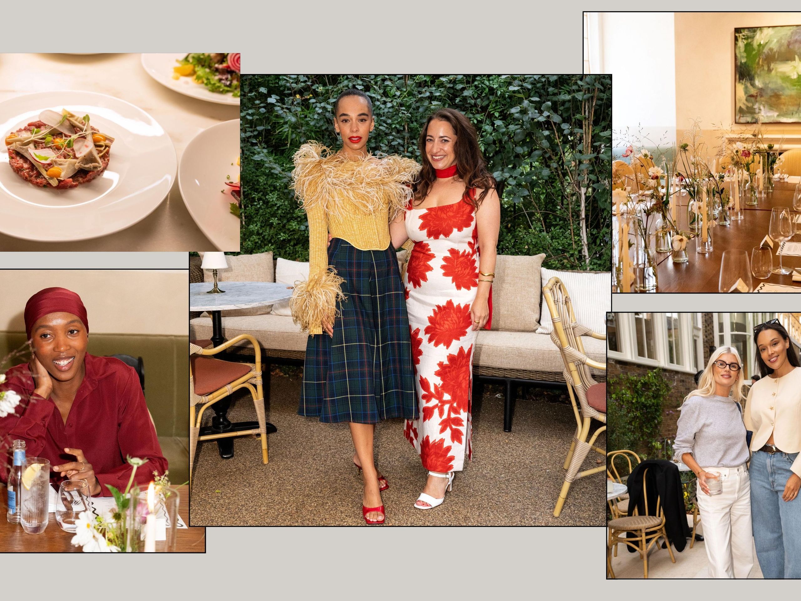 sachin and babi light blue dress Came for the brandy old fashioned-sweet. Stayed for the relish tray, Jello  salad, and the fish fry. Here for unique dining experiences  everywhere🍽️🤍, #gatherdifferently #supperclub main image 1