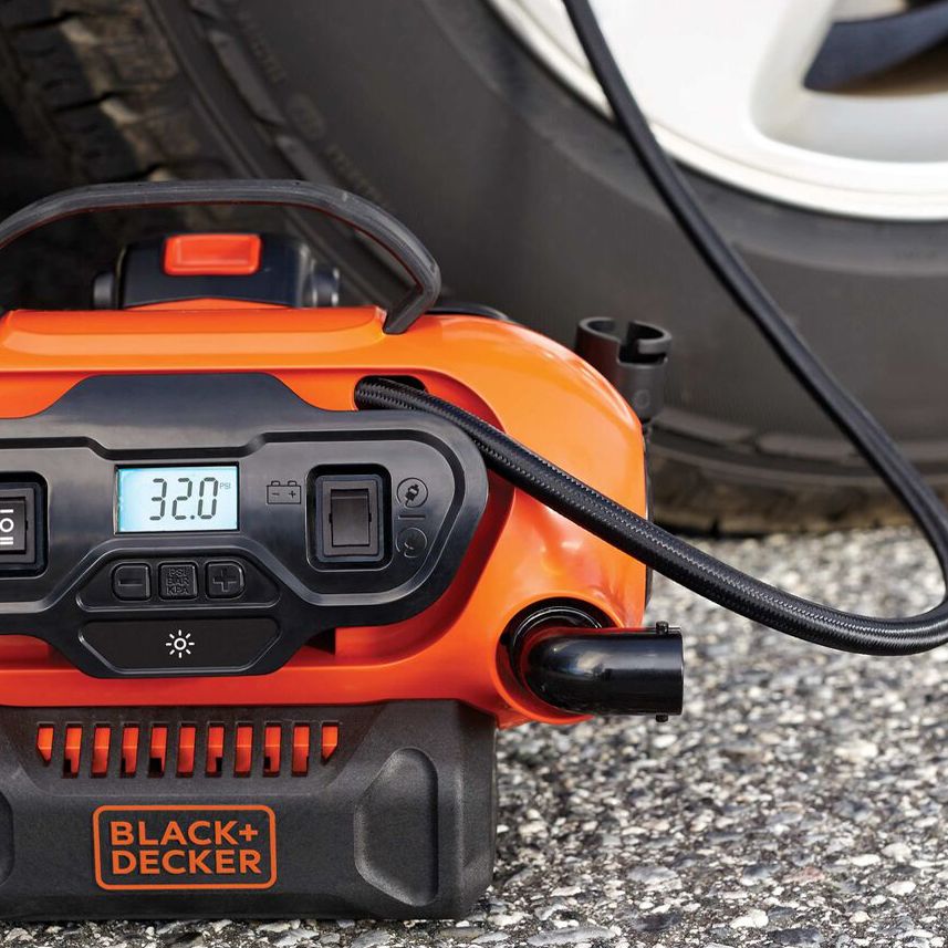 Black Decker Black Decker 11,0 Bar/12 V Compressor/luchtpomp, 160 Psi Voor Banden Ballen Rolstoelen Enz Met 2 Bedrijfsmodi En Pompmodus Asi400 12 V 6874c9735e9d0a18d10423c3