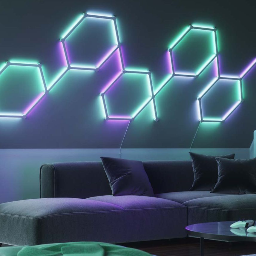 Nanoleaf Shapes Mini Triangles Starter Kit - 9 Light Panels - Tech Titan
