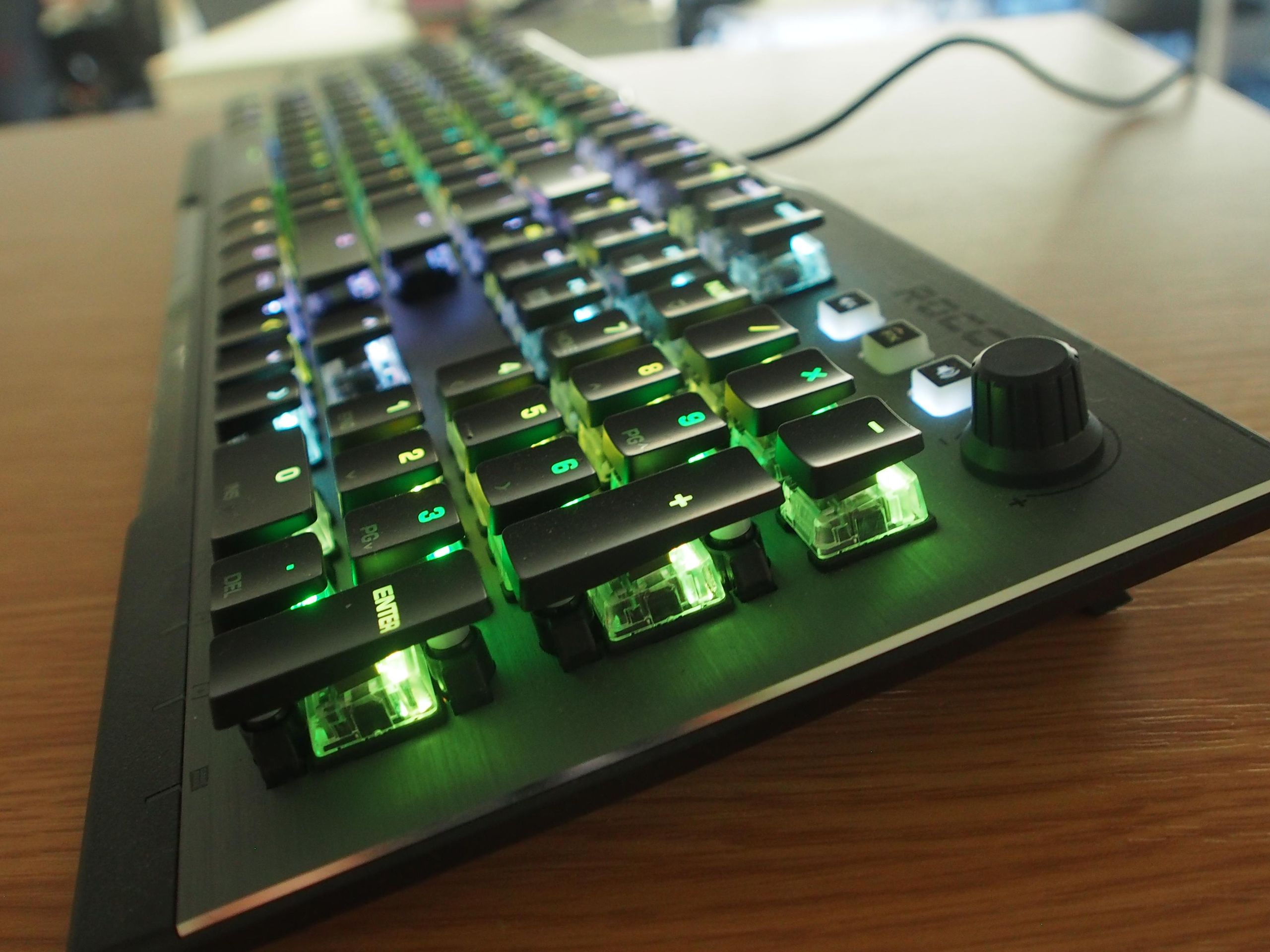 Roccat's new Vulcan keyboard is striking, with short keycaps and