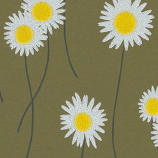 Little Greene, Moon Daisies in Olive