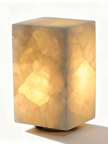 Artsolute Natural Calcite Stone Table Lamp