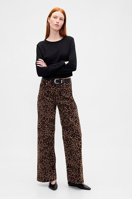 High Rise Stride Corduroy Wide-Leg Pants