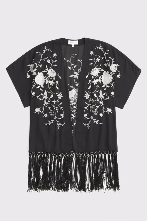 Abercrombie &amp;amp; Fitch fringe shawl