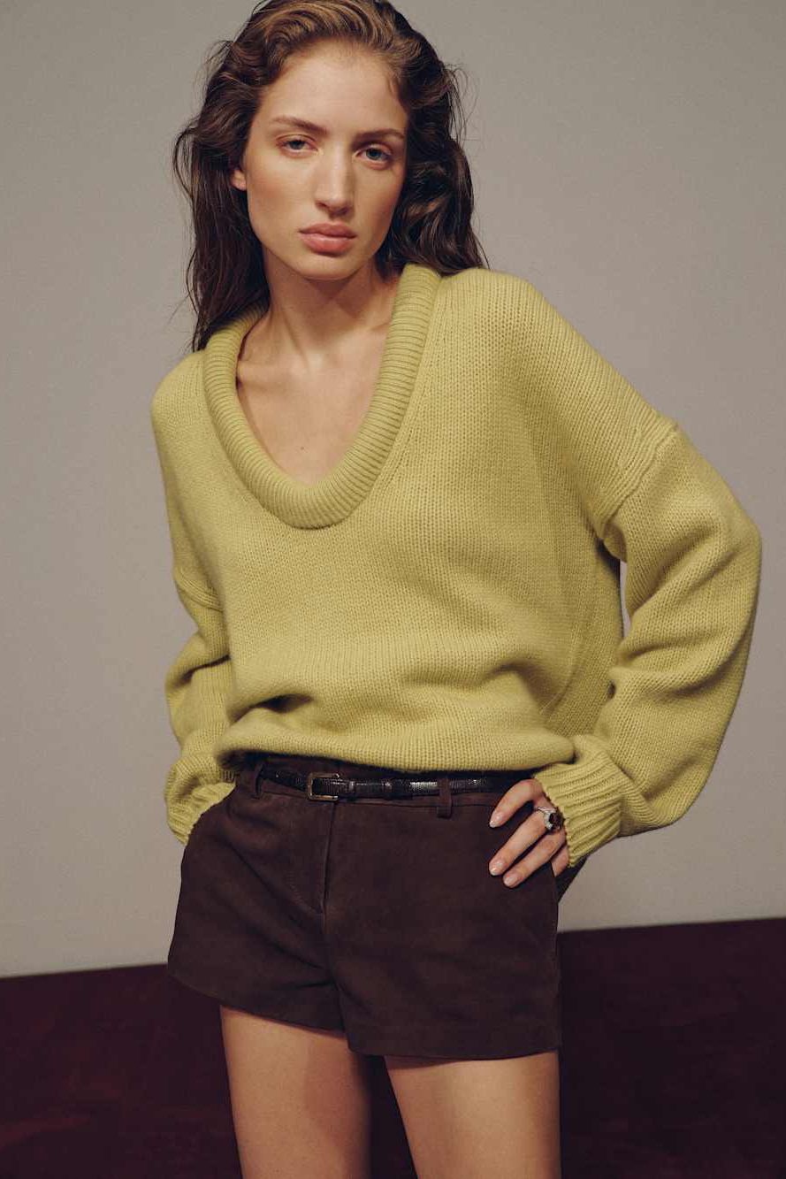 Jonie Cashmere Oversized Scoop Neck