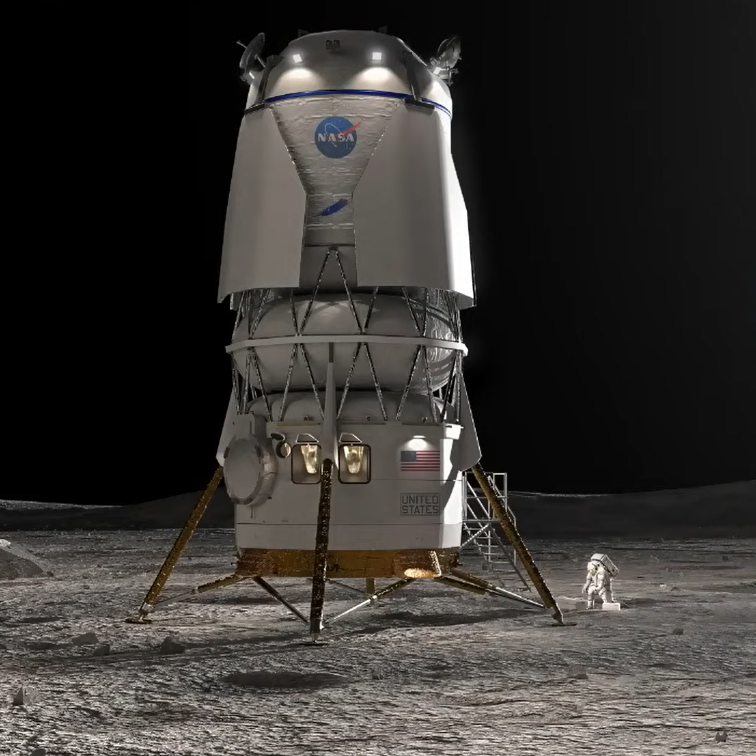 AVALON U5 MOON Hi-LANDER’s SUTHERLAND NASA's new Artemis moon lander will be built by Blue Origin
