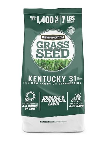 Pennington Kentucky 31 Tall Fescue Grass Seed, Drought-Resistant, 7 Lb Pennington Kentucky 31 Tall Fescue Grass Seed, Drought-Resistant, 7 Lb