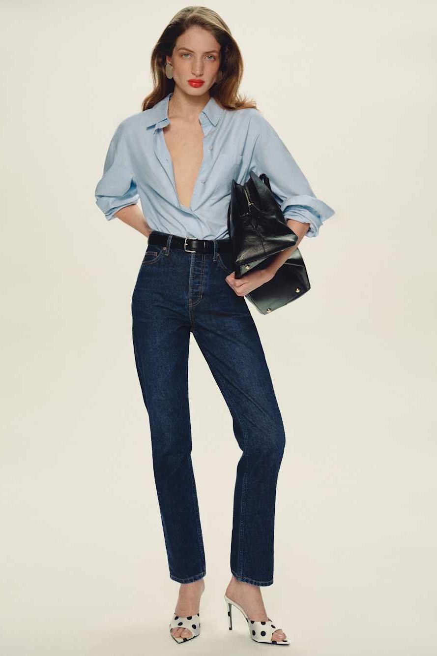 Cynthia High Rise Straight Jeans