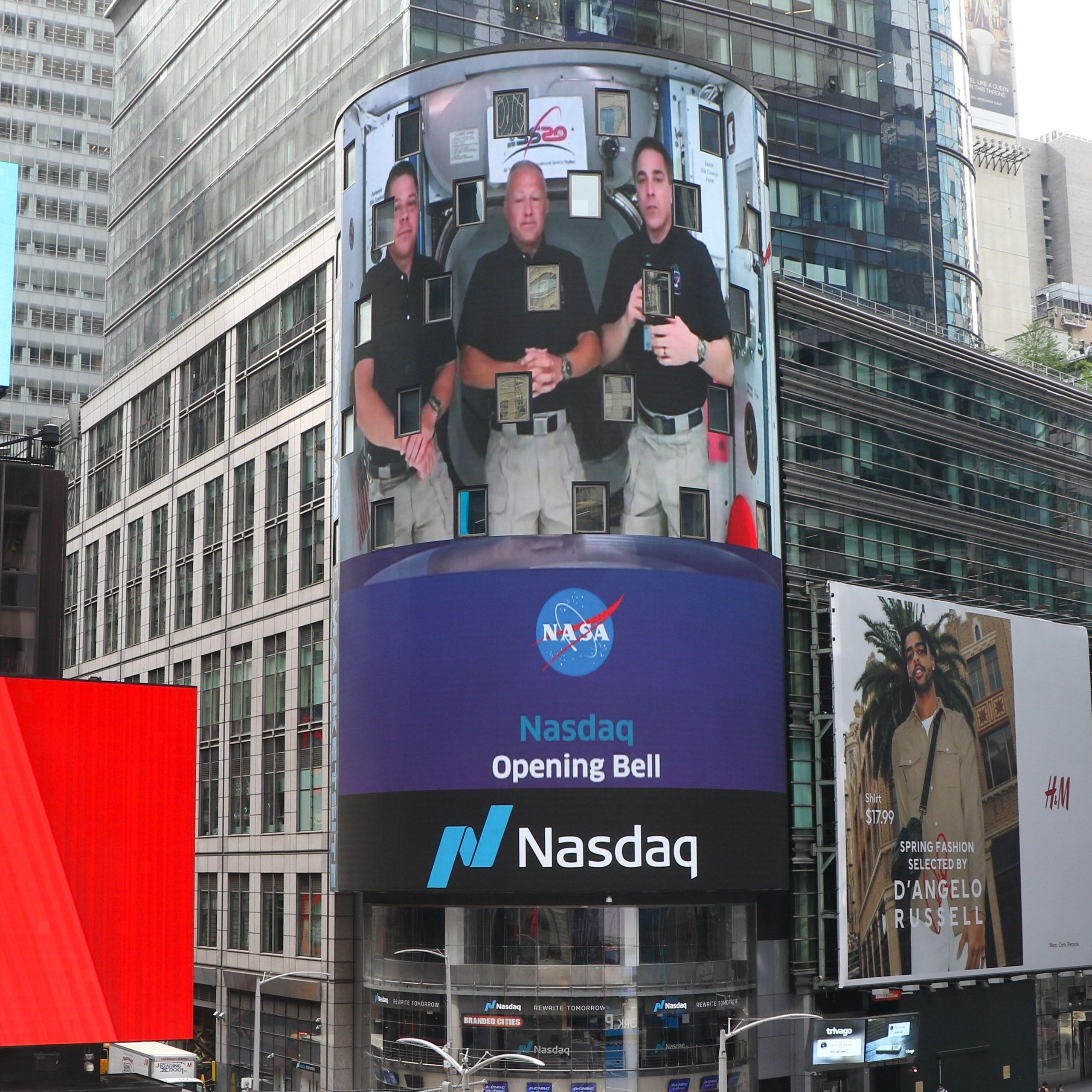 Astronauts ring Nasdaq opening bell from space after historic SpaceX launch  | Space