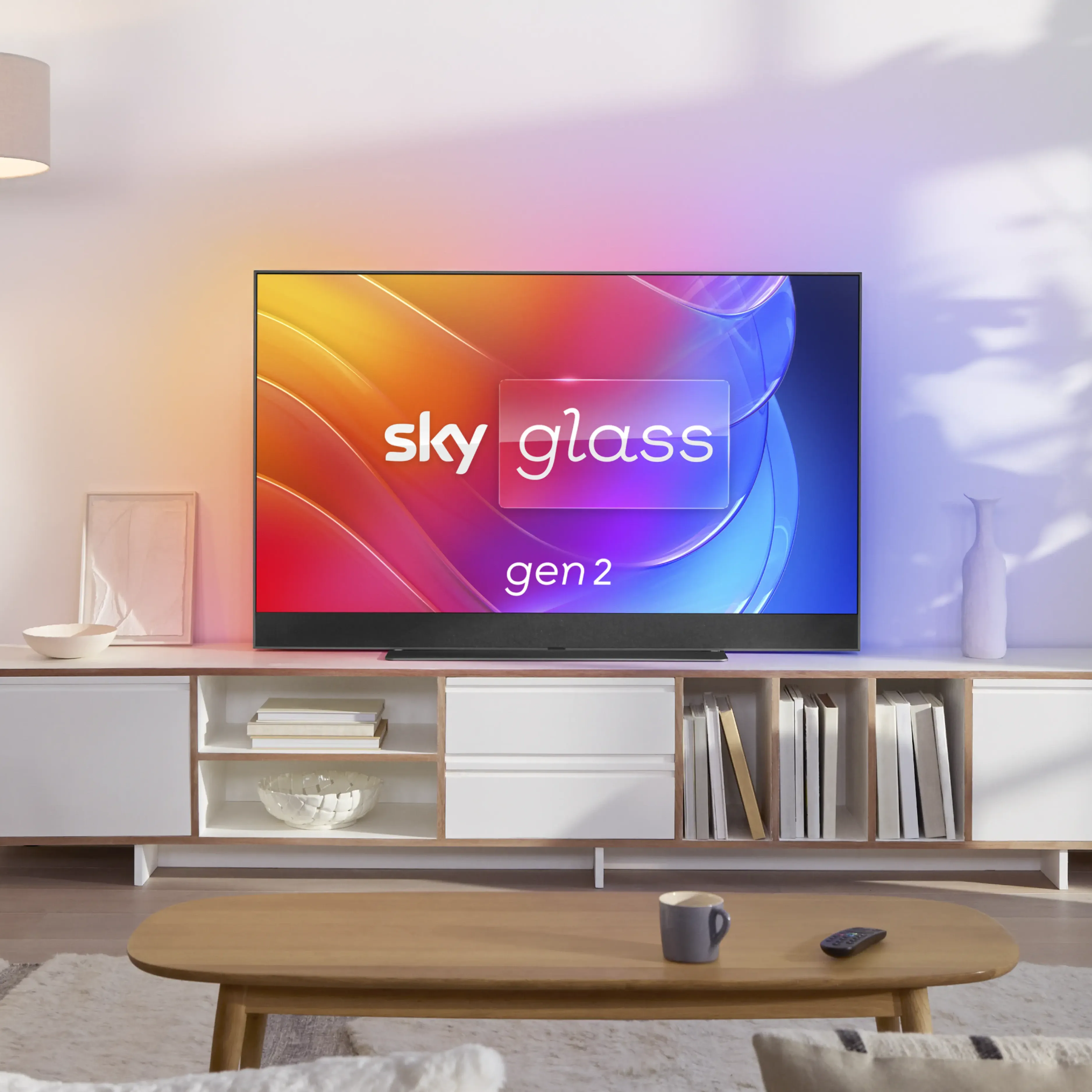 sky tv in living room