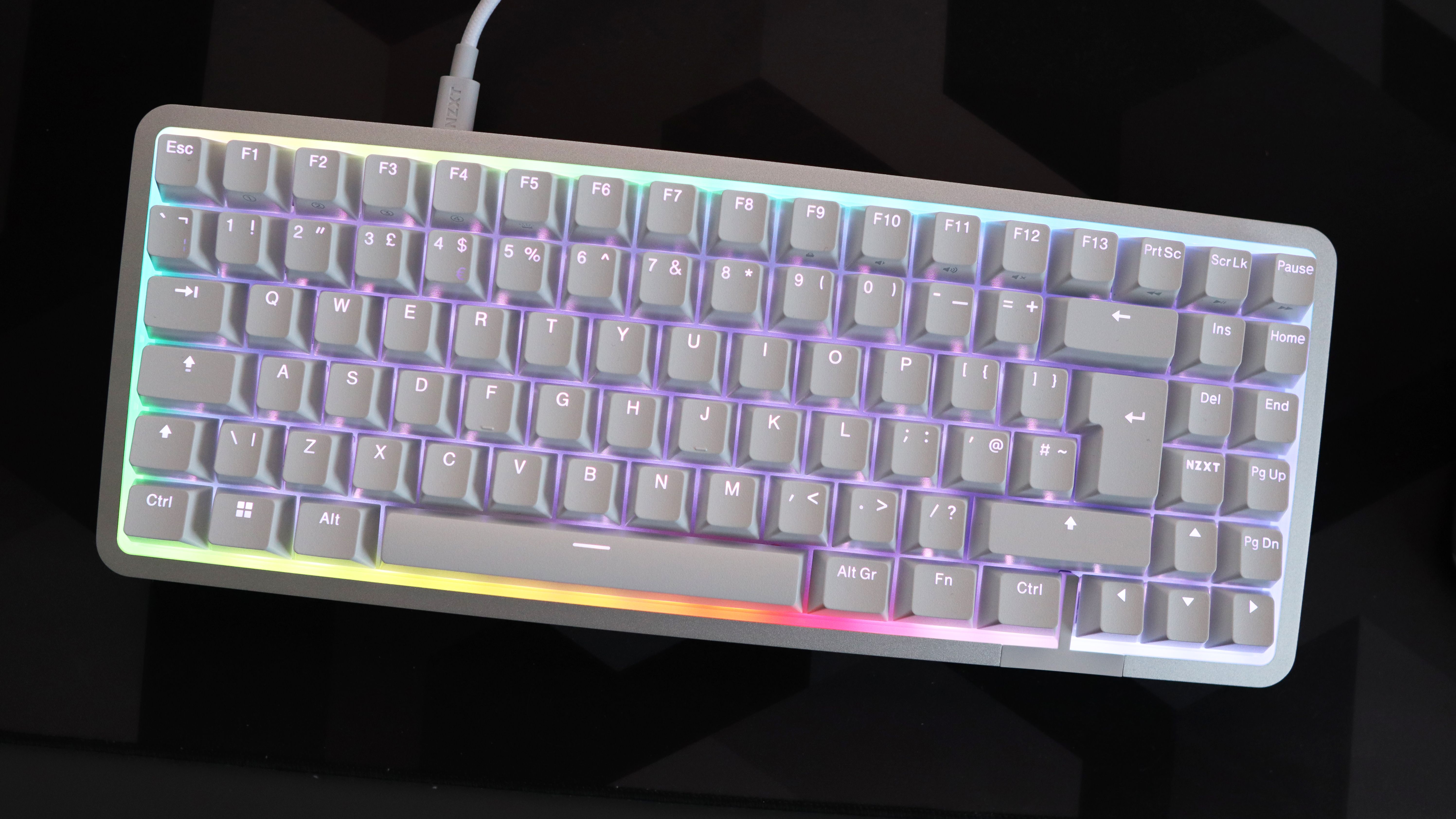 キーボード NZXT Function Elite MINITKL (White) NZXT | Function Elite MiniTKL | Premium Gaming Keyboard