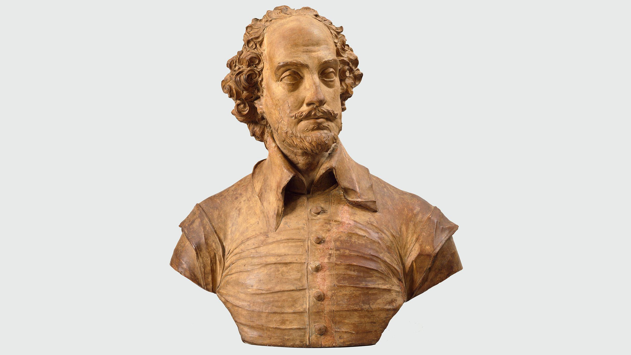 A bust of William Shakespeare from the V&amp;amp;A museum in London