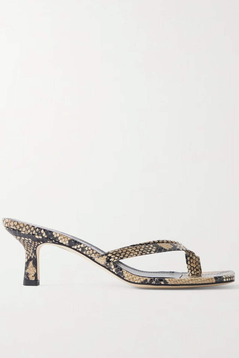 AEYDEWilma snake-effect leather sandals