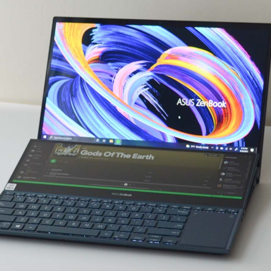 ZenBook Pro Duo 15 UX582HM　デュアルスクリーン Amazon.co.jp: 【 有機EL ディスプレイ搭載 】 ASUS ノートパソコン