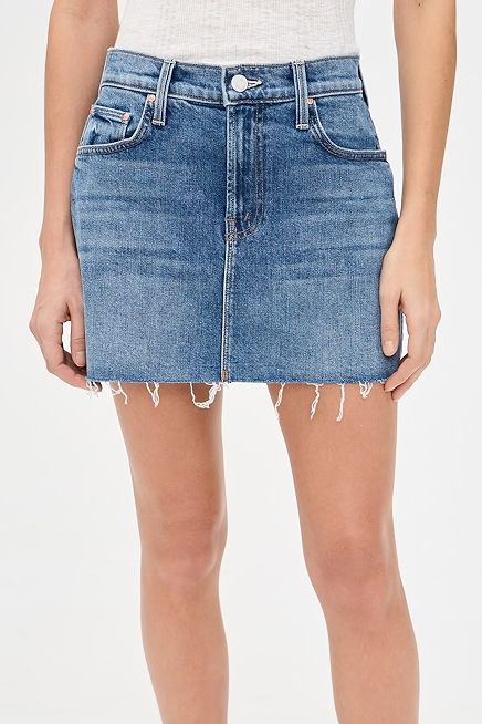 Mother the Ditcher Mini Fray Skirt