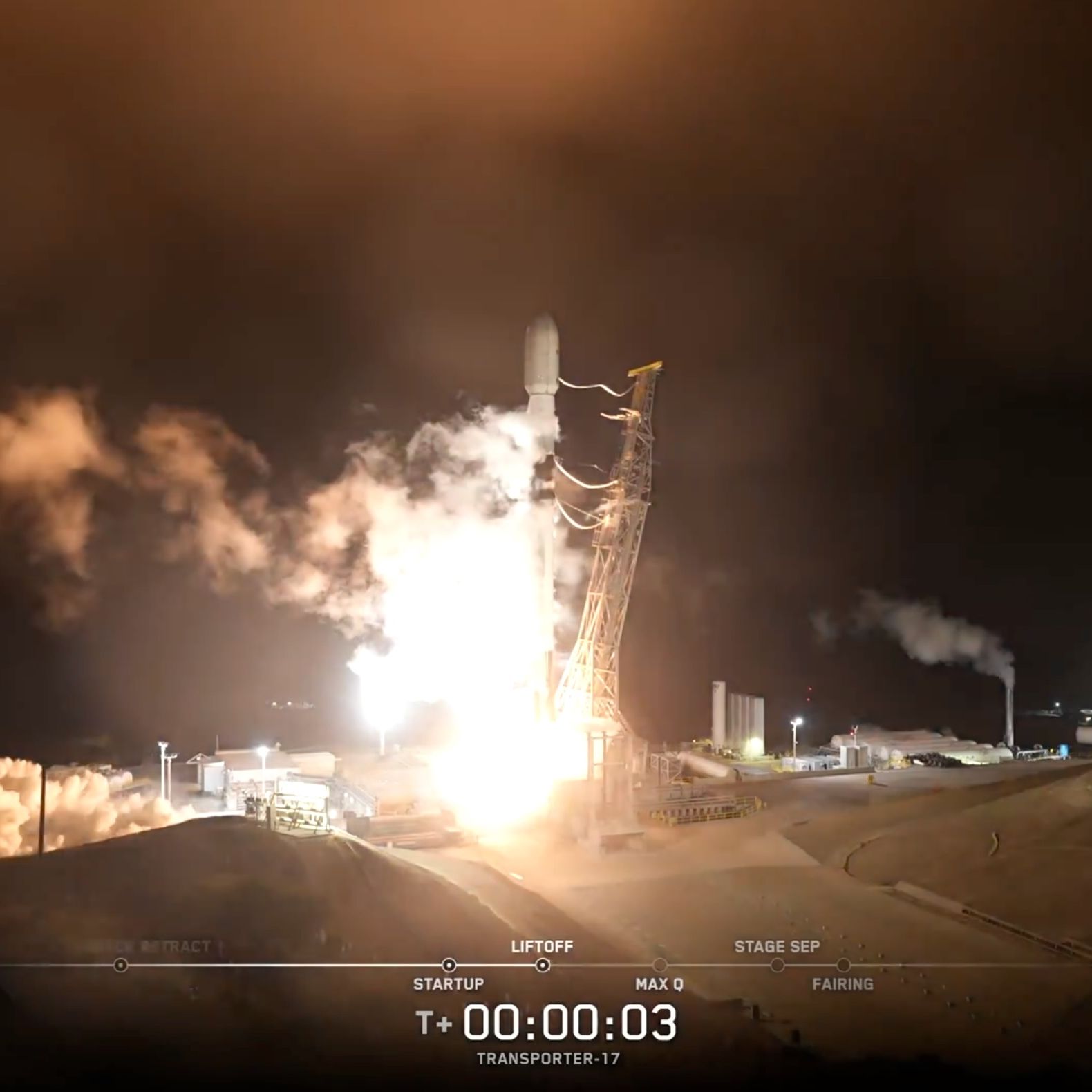 SpaceX launches 81 satellites to orbit from California, lands