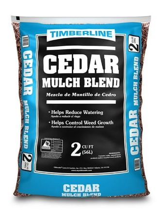 Timberline Natural Cedar Mulch Blend, 2cf