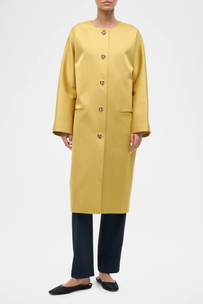 Staud , Liz Duchess Satin Overcoat