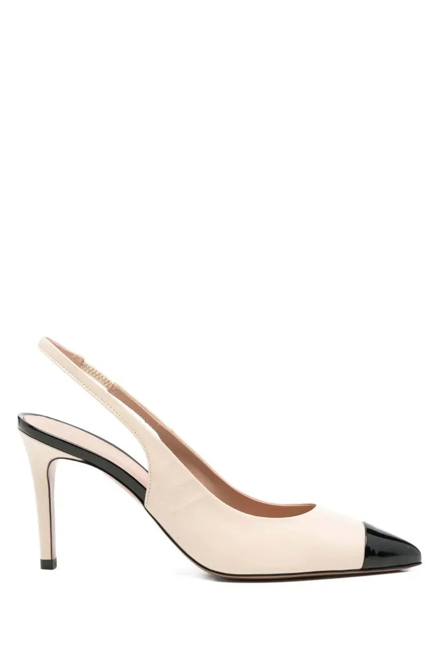 Roberto Festa Contrast-Cap-Toe Slingback Sandals | 36