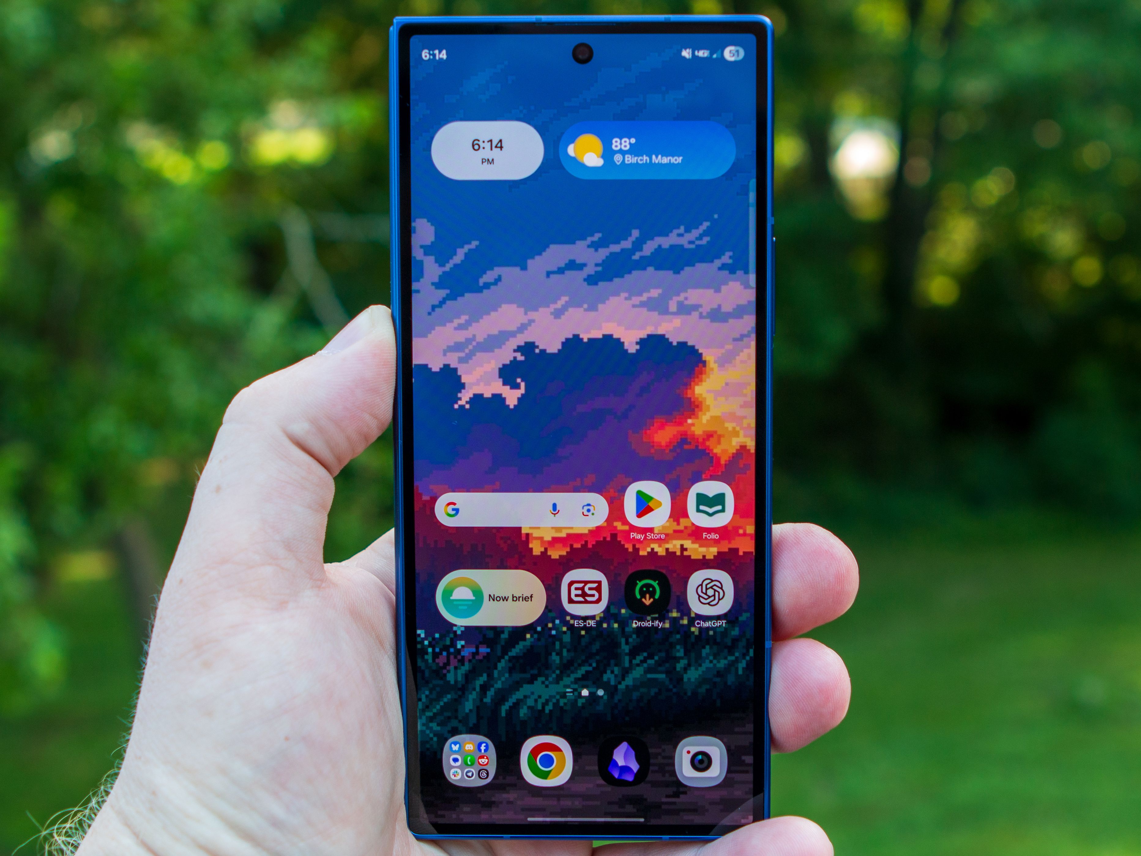 A focused image of a woman- perfecting her performance for her audience