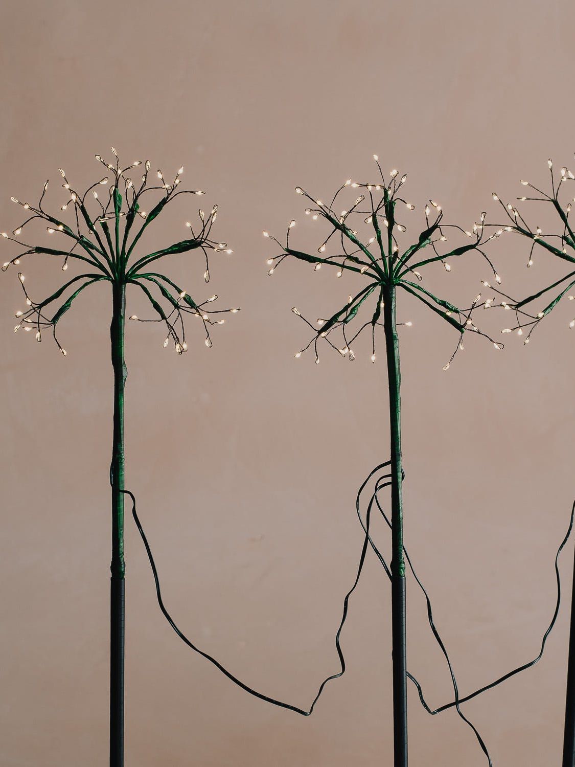 Graham and Green Trio of Green Dandelion Garden Lights