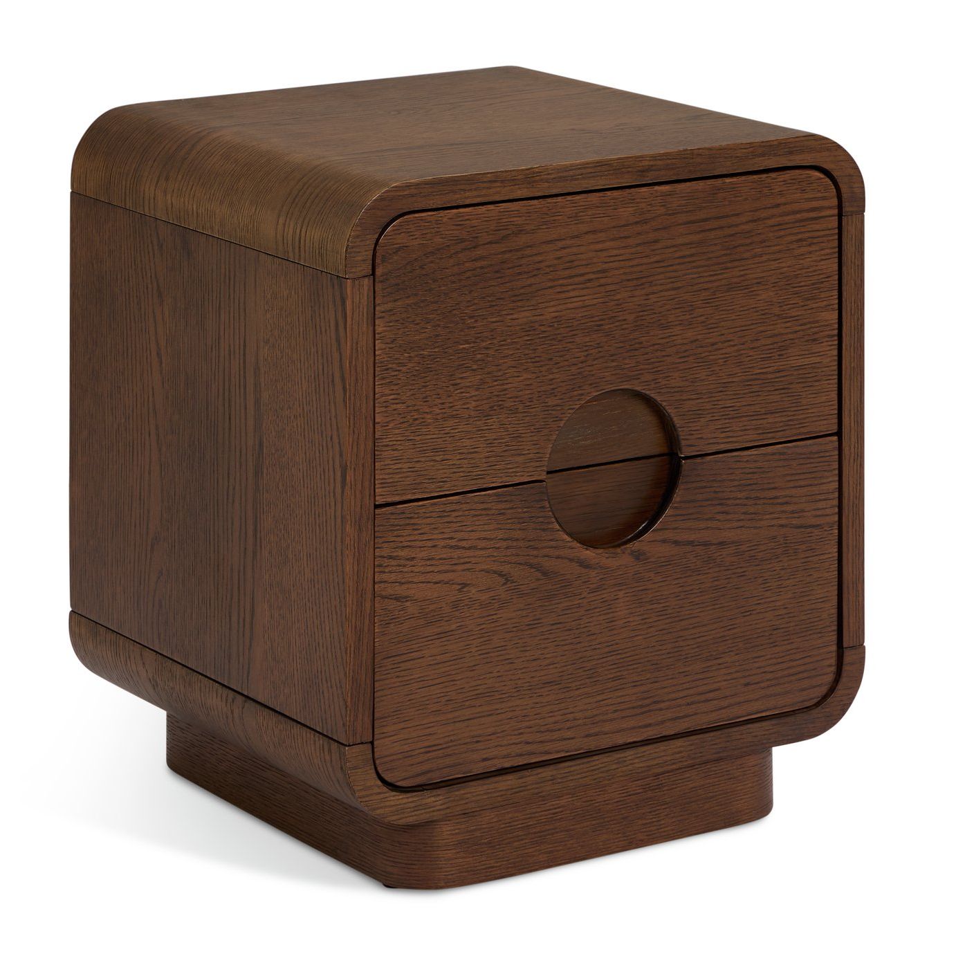 Habitat Adeje 2 Drawer Bedside Table - Walnut