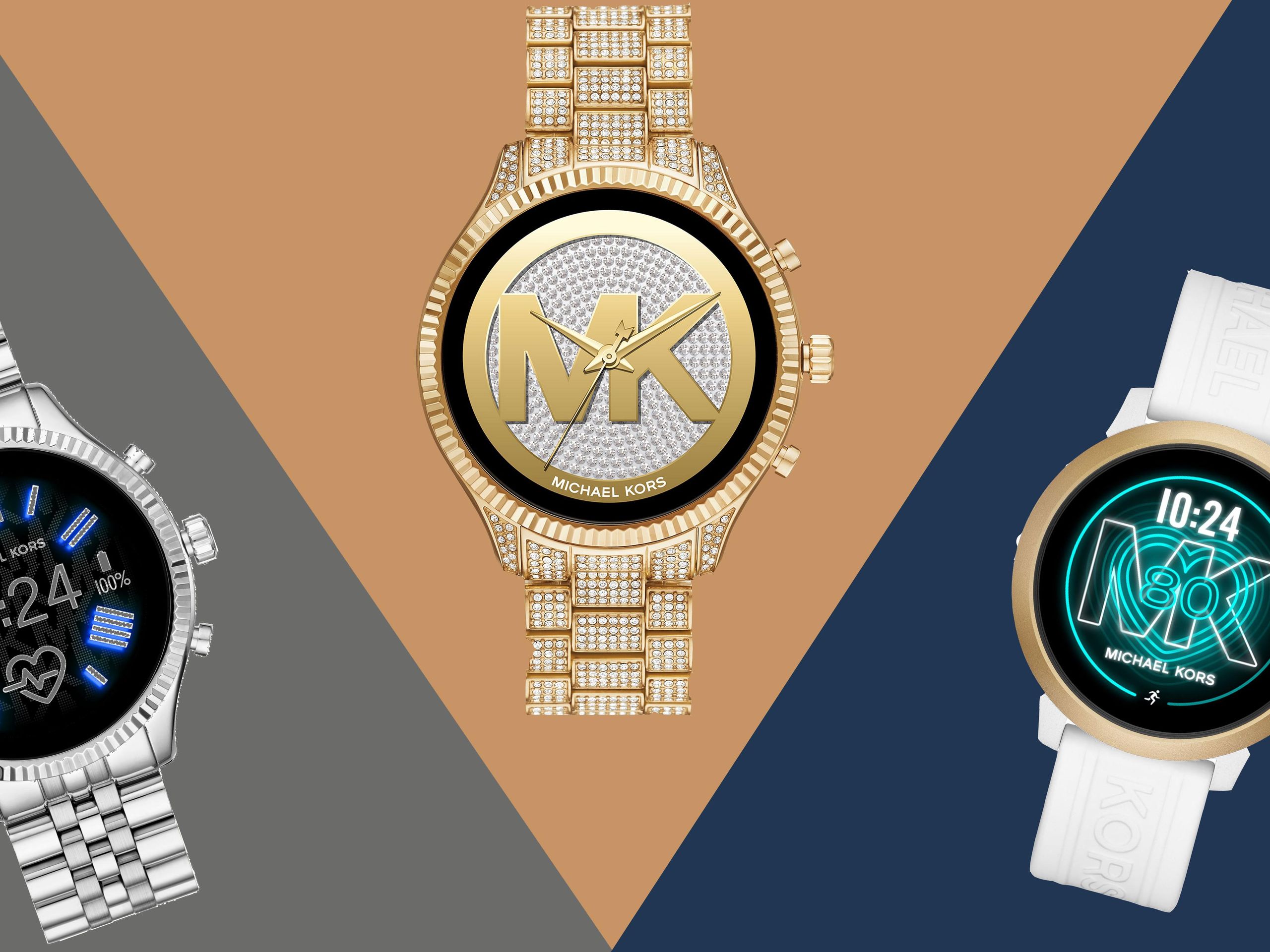 Michael Kors Silver and Gold Smartwatch with Sleek Design Michael Kors MK8344 Lexington Mens Watch Silver & Gold  main image 3