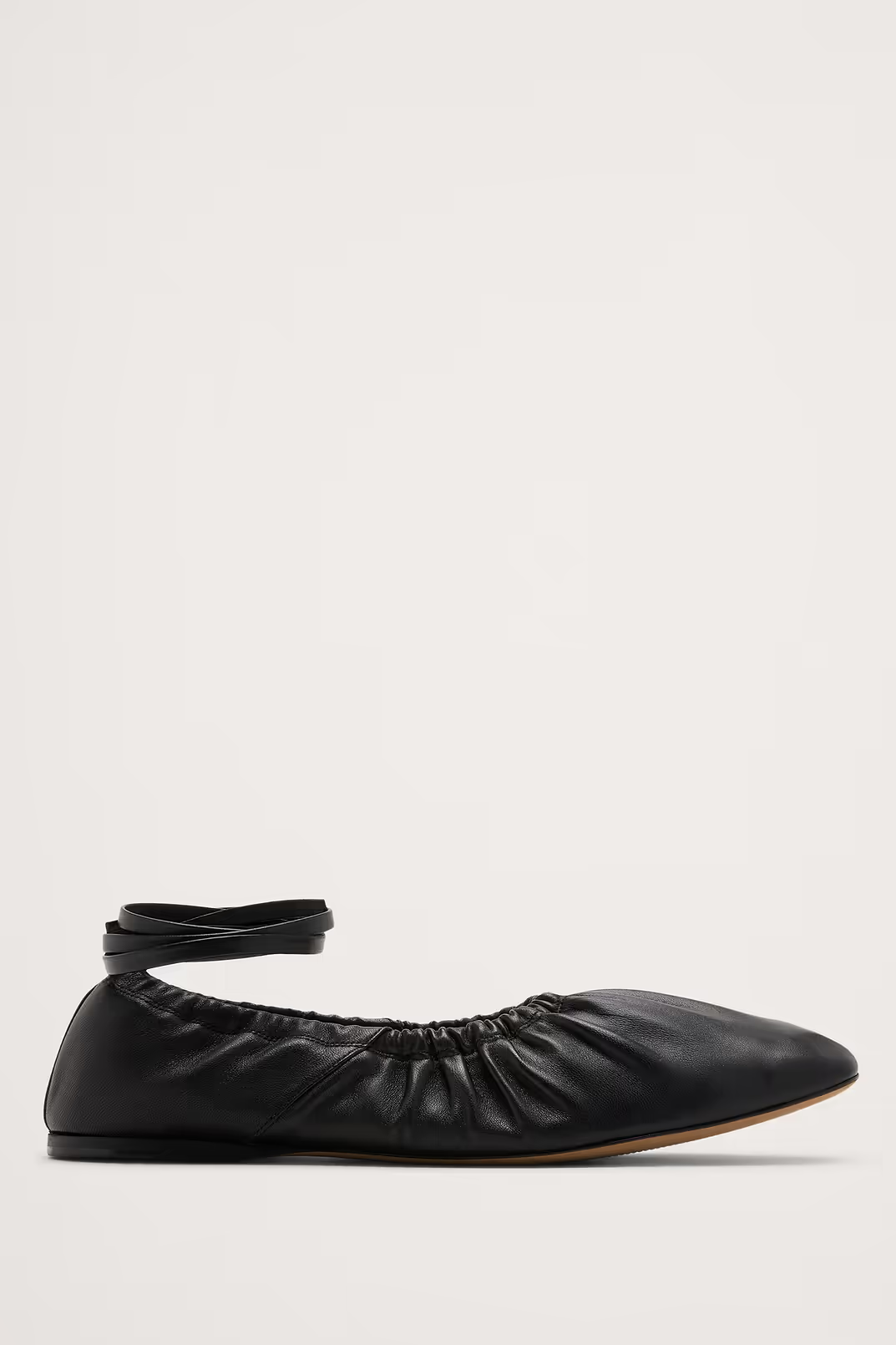 Banana Republic, Ruched Leather Ballet Flat