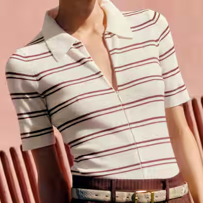 ME+EM Two-Way Zip Tee