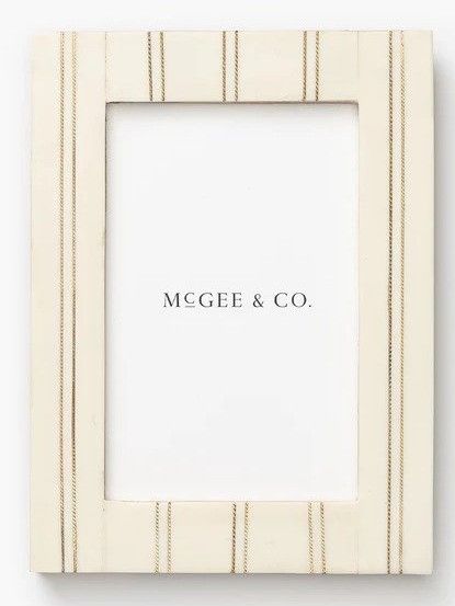 McGee & Co Cream Double Striped Frame