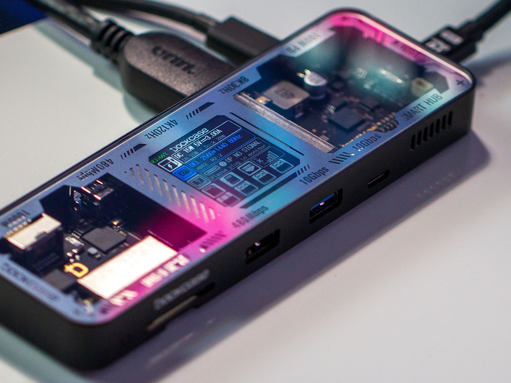 Dockcase 10-in-1 USB-C ハブ Dockcase Explorer Edition:Smart 10-in-1 USB-C Hub-Glossy Silver