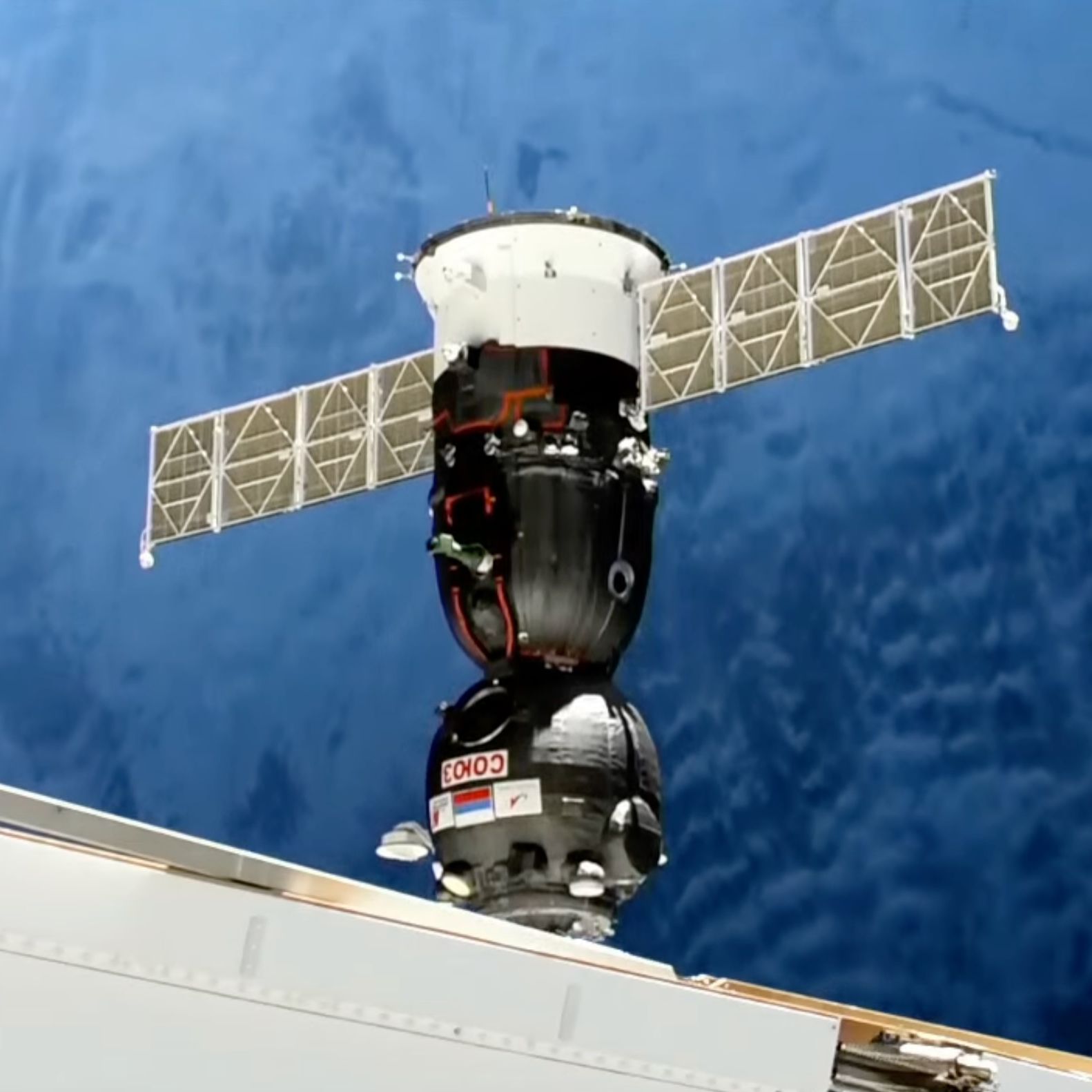 Russia's replacement Soyuz spacecraft arrives at space