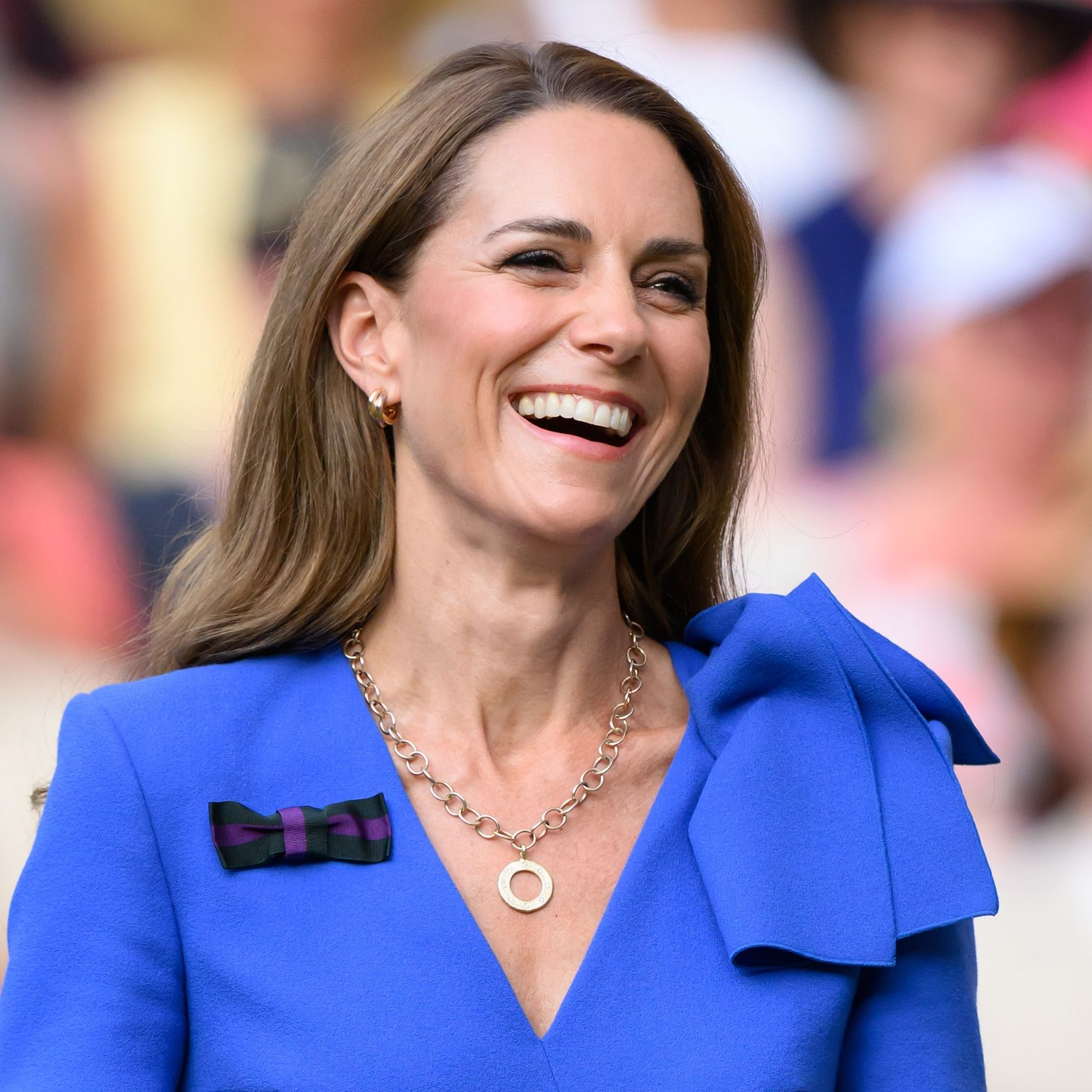 kate middleton wimbledon fashion cobalt dress Middleton's blue outfit had this detail Kate Middleton in Cobalt Blue