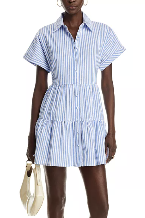 Madewell, Striped Circle Maxi Dress in 100% Linen