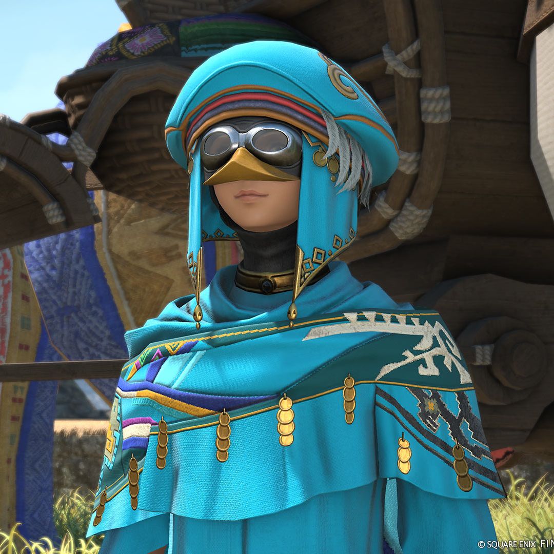 Final Fantasy 14 - A Peru Peru dressed in blue