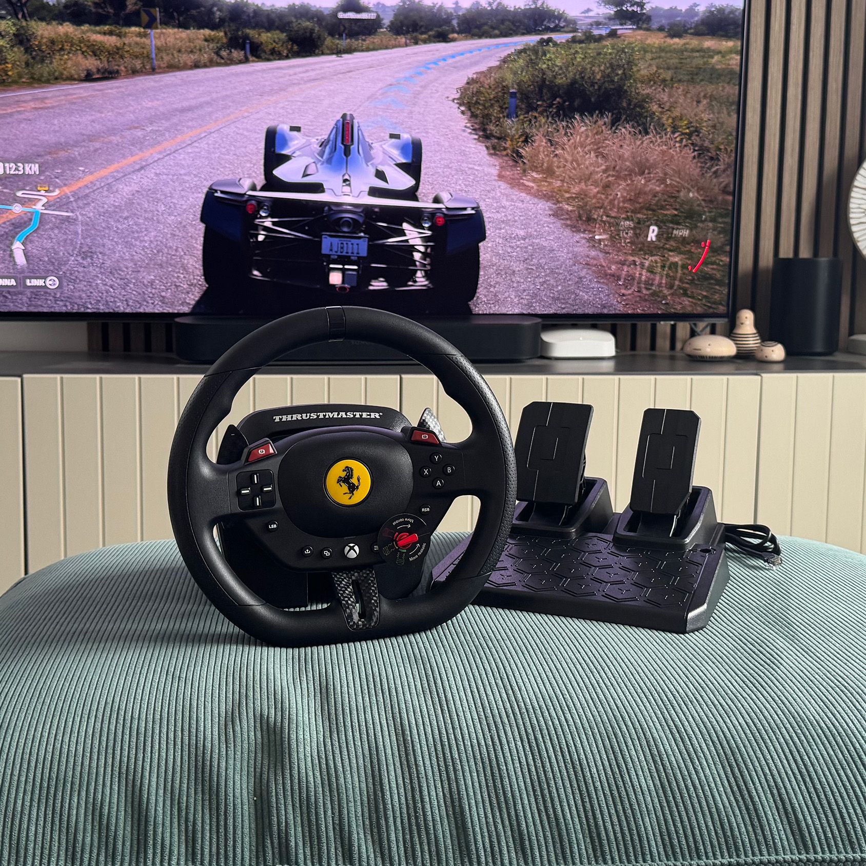 Ferrari Steering Wheel And Pedals