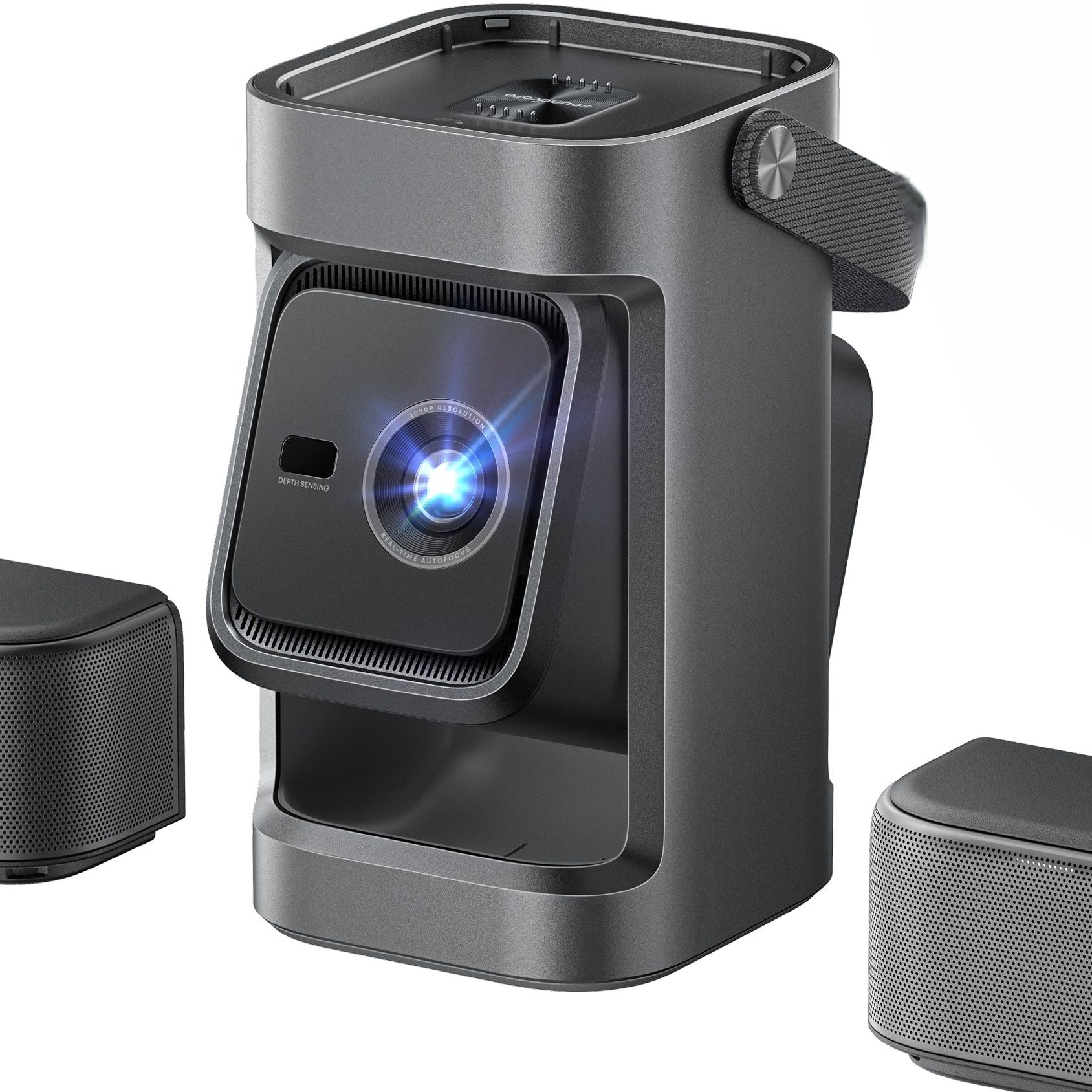 Nebula's new portable projector comes with detachable speakers for