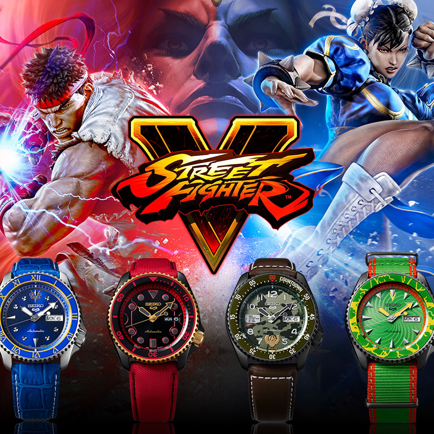 FIGHTERS×FAV SEIKO コラボウォッチ　ファイターズ　　時計 Seiko x Street Fighter collab delivers knock out limited-edition