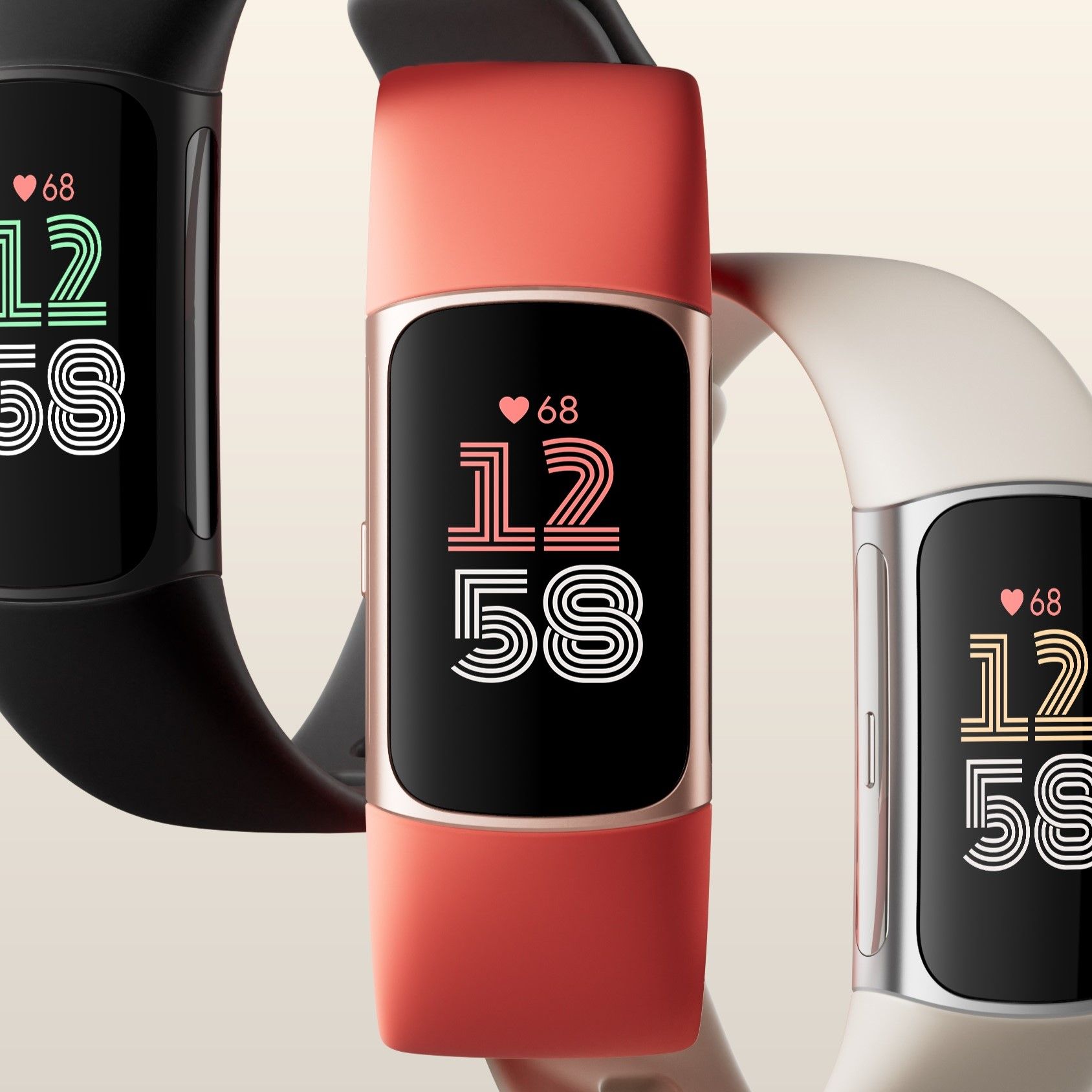 Fitbit Charge 6 Pacchetto Avanzato: Monitora Cuore, Sonno E GPS (Bianco Obsidiana) – 4 Pezzi
