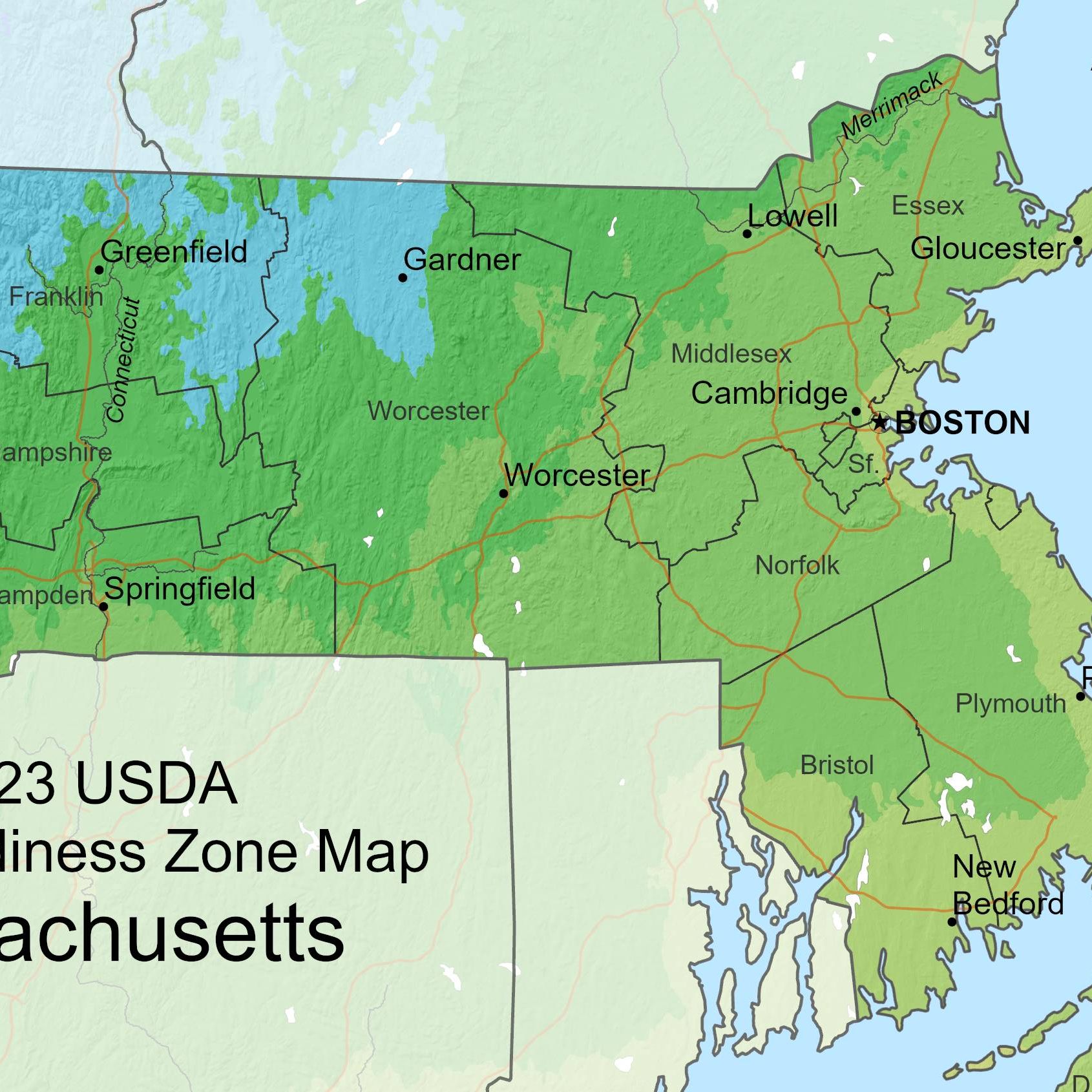 What Growing Zone Is Massachusetts? Updated USDA Map | Gardening Know How