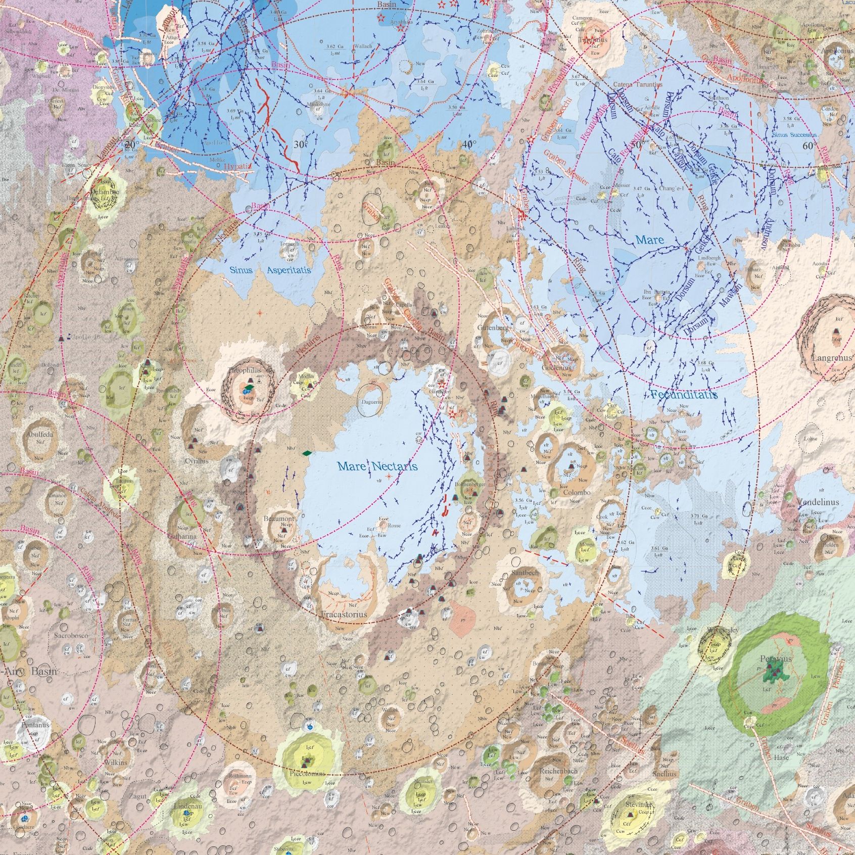 Rend Moon Map Geopicture Of The Week Brilliant New Highresolution Maps Of The Moon