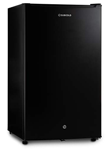 Subcold Eco100 Led Under-Counter Black Fridge | Freestanding Refrigerator | Solid Door With Chiller Box | Led Light + Lock &amp;amp; Key | Energy Efficient (95l, Black)